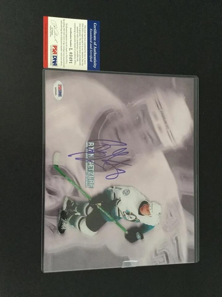 Foto firmada por Ryan Getzlaf 8x10 certificado de autenticidad de ADN de Anaheim Ducks PRUEBA autografiada a Foto 1 de 1