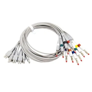 Cable de paciente ECG Leadwire 10 cables Banana4.0 compatible con Biocare IE12/A IE15 - Imagen 1 de 3