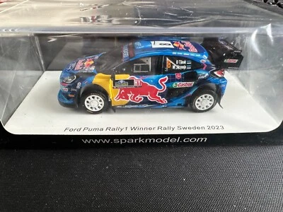 1:43 SPARK Ford Puma Rally1 #8 Winner Rally Sweden 2023 Tanak Jarveoja S6729 - Immagine 1 di 3