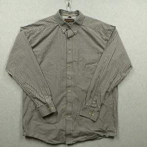 Ariat Shirt Mens XLT Tall Pro Series Brown Plaid Button Ranch Farm Rodeo Western - Picture 1 of 9