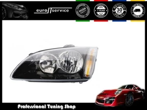 Headlight Left VP854L For Ford FOCUS MK2 2004 2005 2006 2007 2008 Black - Picture 1 of 2