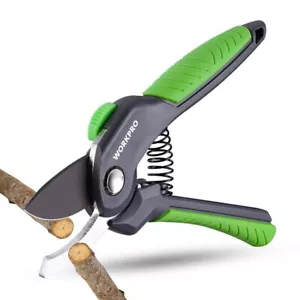 WORKPRO 8.5" Bypass Pruning Shear Heavy Duty Sharp Blade Garden Scissor Clippers - Picture 1 of 10