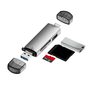 6in1 Cards Reader USB3.0 Flash Drive For TF Adapter Type C OTG For Android Phone - Picture 1 of 12
