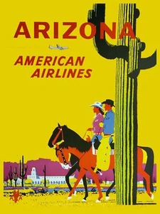 Deco POSTER.Home room Art.Interior Design.Arizona travel.Cowboy.Cowgirl.7022 - Picture 1 of 1