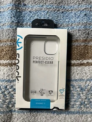 Speck Presidio Perfect-Clear Case for iPhone 11 / XR (2019) Shockproof Cover - Image 1 of 4