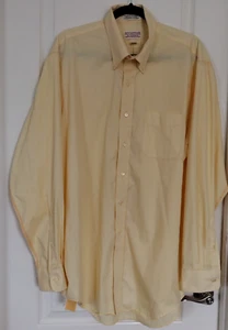 Herren Roundtree & Yorke Pinpoint Oxford Hemd Größe 17/36 knitterarm gelb - Bild 1 von 9