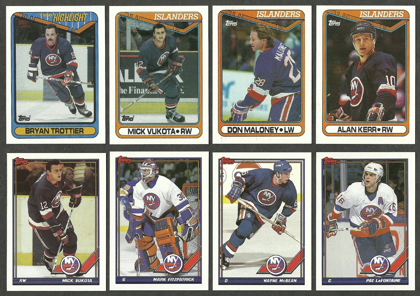 1990-91 1991-92 Topps New York Islanders Team Sets Lot of 2 Bryan Trottier