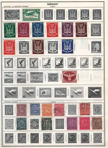 Estampillas muy finas como nuevas y usadas de Alemania 1919-1955 con bisagras en la lista - Imagen 1 de 1