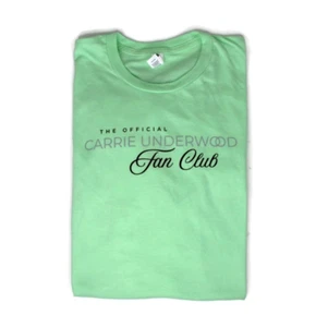 The Official Carrie Underwood Fan Club Shirt Light Green Sz. XL EUC - Picture 1 of 12