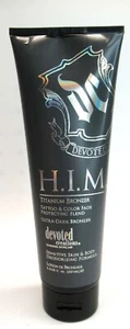 H.I.M. Titanium Dark Bronzer Devoted Creations Tanning Lotion Anti-Orange 8.5 oz - Picture 1 of 6
