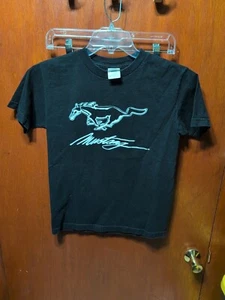 FORD MUSTANG - Camiseta De Colección Años 80-90 Negra Logo Poni, Adulto Hombre Pequeña - Imagen 1 de 4