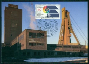 BRD MK 1987 BERGBAU ZECHE KOHLE FOSSILIEN AMMONIT MINING MAXIMUMKARTE MC 'm6247 - Bild 1 von 2