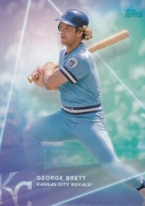 GEORGE BRETT TOPPS STEVE AOKI BASE WAVE 2 KANSAS CITY ROYALS #40 2020 20