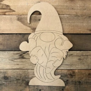 Carota Gnomo Legno Ritaglio, Forma, Incisione Verniciabile Pittura di Linea Artigianato Fai da Te - Foto 1 di 1