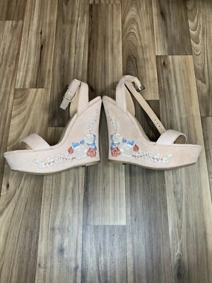 pink sandals wedge heel Size 5.5 - Image 1 of 4