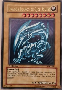 Yu-Gi-Oh! - Dragon Blanco de Ojos Azules 1ª edición Español BIK-S001 1996 - Imagen 1 de 2