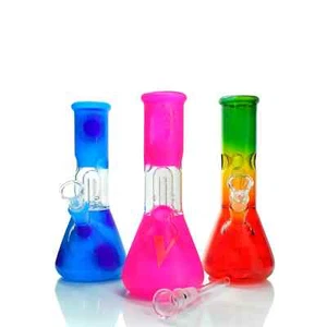 😊 BUY ONE GET ONE FREE 💚 COLORFUL 8" GLASS WATER PIPE 💕BOROSILICATE GLASS💥🎉 - Picture 1 of 14