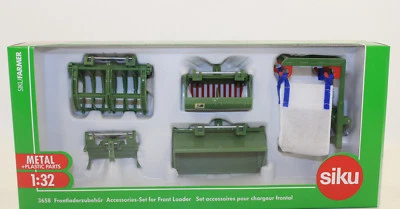 Siku 3658 Front Loader Accessories For Farmer Models 1:3 2 New IN Boxed - Image 1 of 4