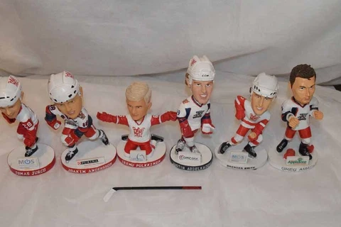 Lot 6 SGA Grand Rapids Griffins Detroit Red Wings bobbleheads GUC Cover