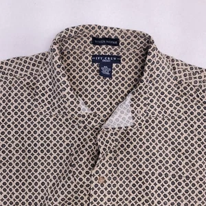 Ivy Crew Long Sleeve Button Up Shirt Mens Size Double Extra Large 2XL Brown - Picture 1 of 10