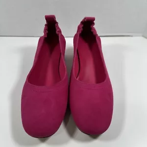 Decolte scamosciate Everlane The Day tacco slip on blocco rosso ribes tacco salvia misura 7,5 - Foto 1 di 14