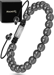 MagnetRX® High Power Magnet Hämatit Armband Classic 8mm Perle - Bild 1 von 9