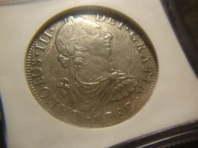 1782 High Grade El Cazador Shipwreck Eight 8 Reales Portrait Dollar NGC SLABZ - Image 1 of 4