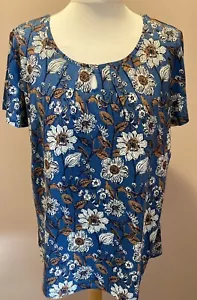 Top Seasalt Appletree Tallas 10 Borde Esbozado Slipwear Marinero Azul Floral - Imagen 1 de 5