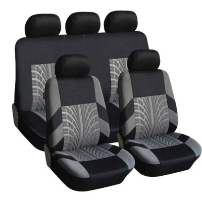 For Chevrolet Silverado 1500 2500 3500HD Seat Covers Full Set Front & Rear Cloth - Image 1 of 4