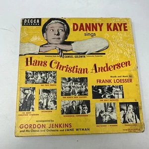 1952 Danny Kaye Hans Christian Anderson Decca Records 4 7” 45 Records Box Set - Picture 1 of 8