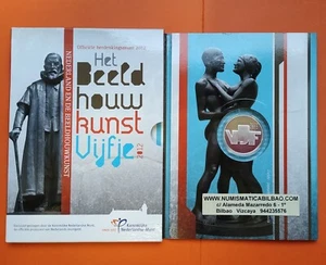 SILVER PROOF SET NIEDERLANDE 5 EUROS 2012 SCULPTING The Netherlands Zilver - Imagen 1 de 2