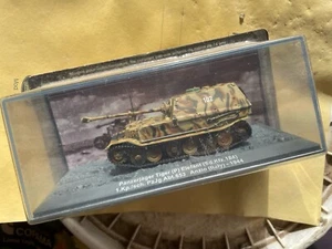DIE CAST MODEL TANK PANZERJAGER TIGER ELEFANT 2 WORLD WAR ANZIO 1944 Modello New - Foto 1 di 5