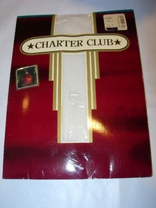 WOMENS NEW IVORY CHARTER CLUB CONTROL TOP STOCKINGS PANTYHOSE NYLONS SIZE 2X - Picture 1 of 3