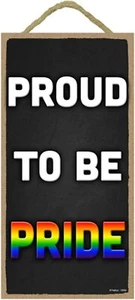 Popfizzy Proud to be Pride Schild, Gay Pride Schild, Pride Zimmer Deko, lustig... - Bild 1 von 7