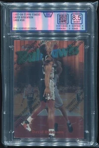 1997-98 Topps Finest #20 - David Robinson CGA 8.5 - Picture 1 of 2
