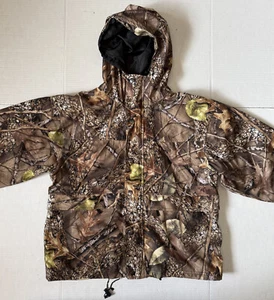 WFS Burly Camo Tan - Men's Lined Hooded Hunting Jacket - Size Medium - Picture 1 of 11