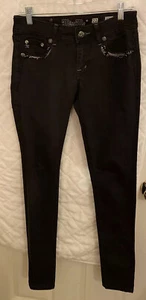 Miss Me Women's Stretch Skinny Black Embellished Jeans 27 JE5764GL NICE! - Picture 1 of 12