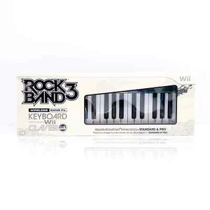 Nintendo Wii Rock Band 3 Wireless Keyboard FACTORY SEALED w/ Dongle - NO Game - Picture 1 of 7