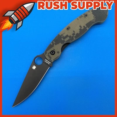 Spyderco Knives Military Liner Lock Camo G-10 DLC CPM-S30V Knife - C36GPCMOBK - Image 1 of 4