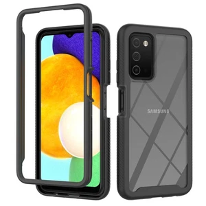 For Samsung Galaxy A03S Hybrid Clear Shockproof Hard Rugged Frame  Case Cover - Picture 1 of 7