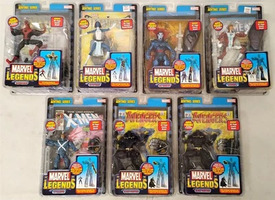 Lote de (7) figuras de acción Marvel Legends Sentinel Series ToyBiz nuevas sin usar, en caja Foto 1 de 4