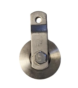 Stainless Steel Split Bracket Wire Rope Cable Pulley with Bearing 2-1/2" Dia. - Picture 1 of 2