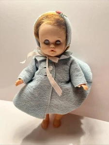 Baby Doll Dressed In Vintage Vogue Doll Coat /hat And Dress - Picture 1 of 15