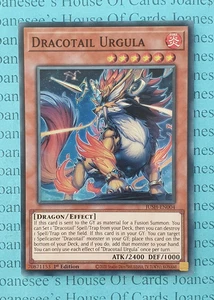 JUSH-DE004 Dracotail Urgula Super Rare Yu-Gi-Oh Karte 1. Auflage Neu - Bild 1 von 3