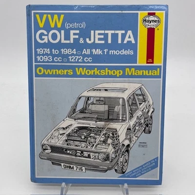 VW Golf & Jetta (Petrol) 1974–1984 – 1093 cc & 1272 cc – Haynes Manual No. 716 - Image 1 of 4
