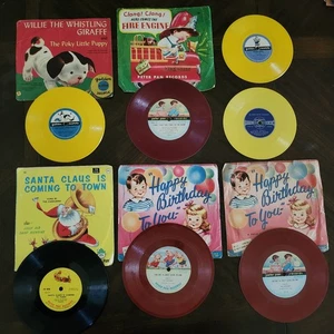 Vintage Record Lot-Includes 4 Peter Pan + 3 Golden Records-w/5 Rare Sleeve Art - Imagen 1 de 18