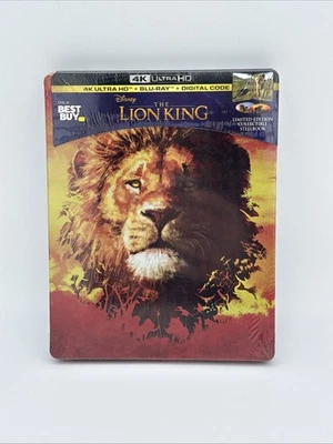 NEW Steelbook Limited The Lion King Live Action 4K UHD+Blu-ray+Digital Disney - Image 1 of 4