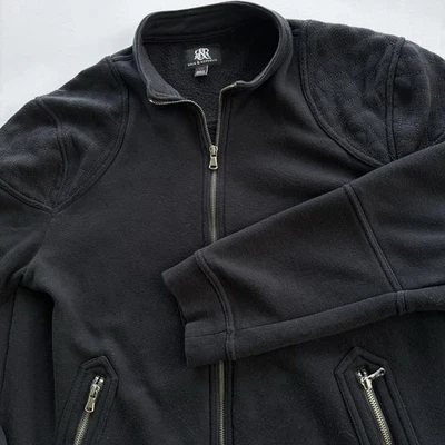 Chaqueta de Moto Rock & Republic XL Negra Acolchada Hombro Cremallera Completa Mezcla de Algodón Foto 1 de 4