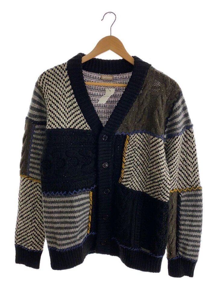 Cárdigan de lana pata de gallo multicolor de Galliano (grueso) Foto 1 de 4