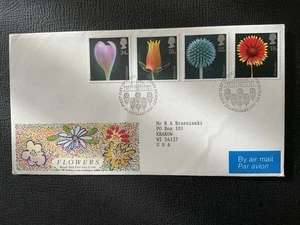 Great Britain 1987 #1168-1171 Flowers - FDC - Picture 1 of 1